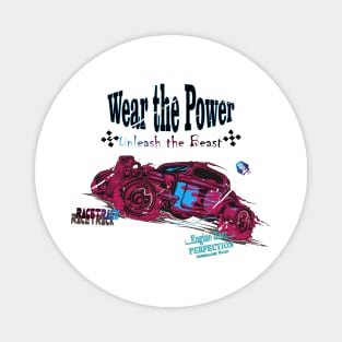 Wear the Power This Monster car Loves Monster Trucks Boys and Girls Gift Magnet